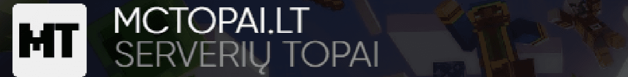 MCŽEMĖ.LT Minecraft serverio baneris